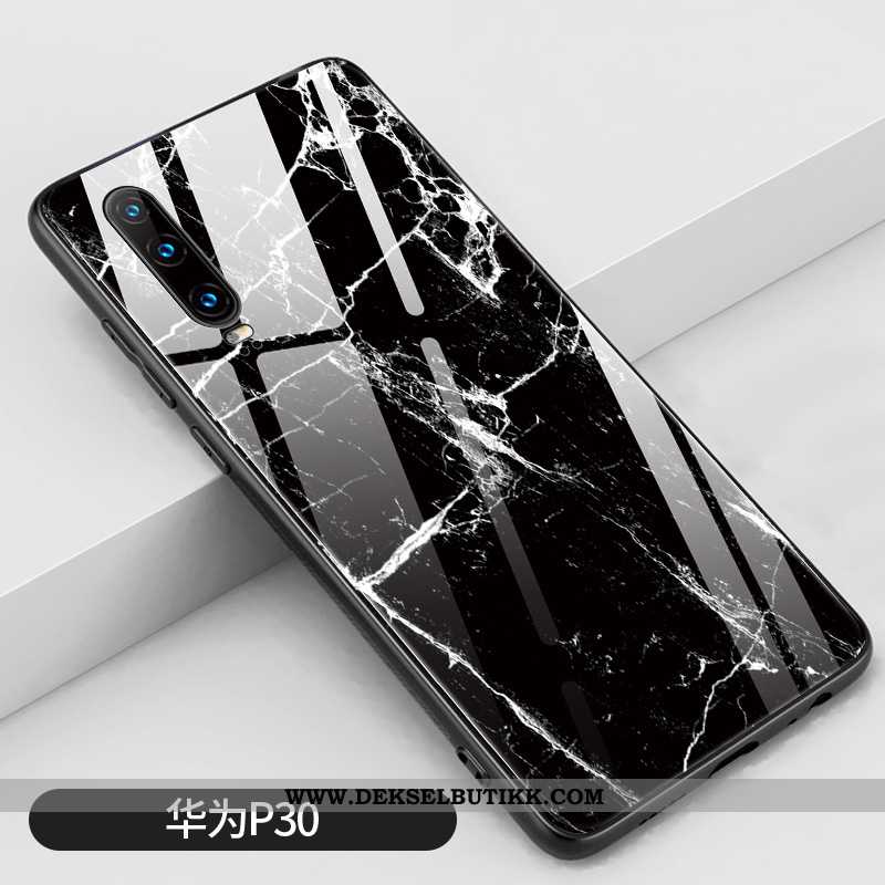 Etui Huawei P30 Kreativ Speil Anti-fall Deksel Hvitt, Huawei P30 Silikon Billig