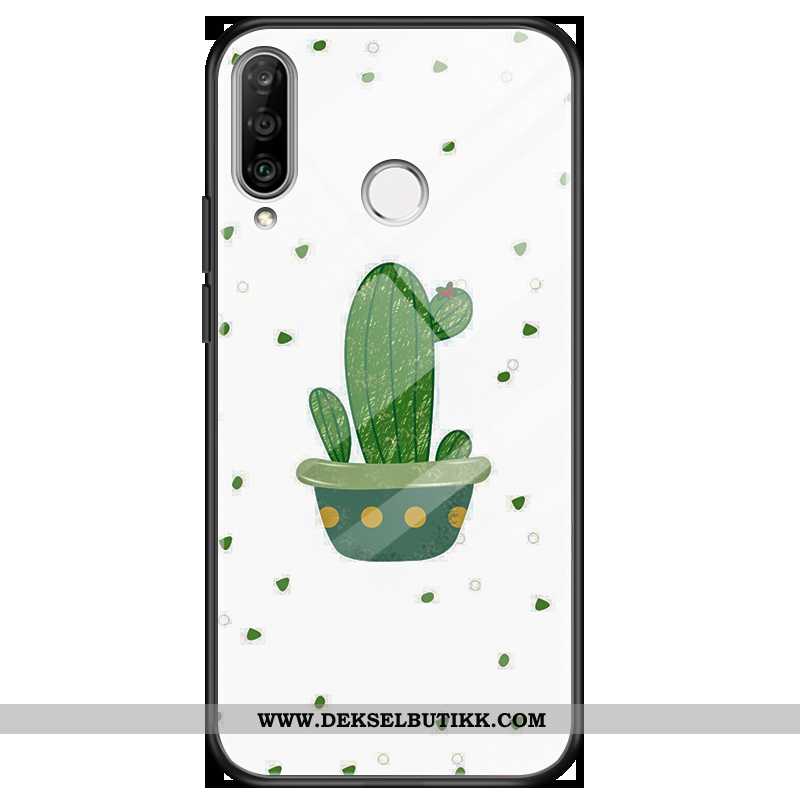 Etui Huawei P30 Lite Glass Hvit Farge Hvitt, Deksel Huawei P30 Lite Vakker Butikk