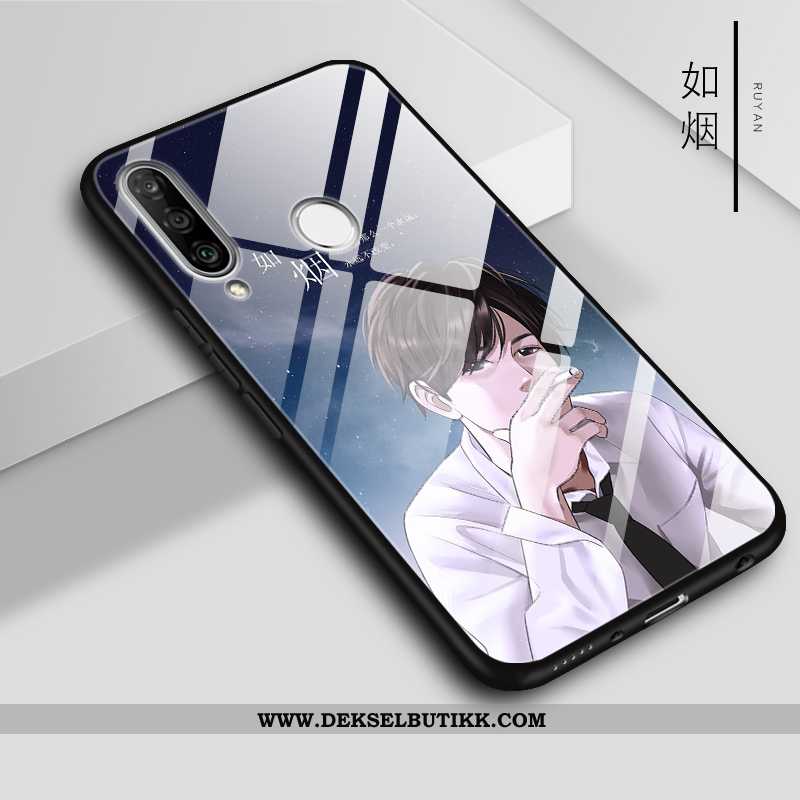 Etui Huawei P30 Lite Glass Hvit Farge Hvitt, Deksel Huawei P30 Lite Vakker Butikk