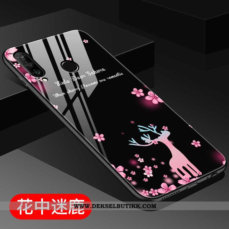 Etui Huawei P30 Lite Trend Anti-fall Kreativ Lyse Lilla, Deksel Huawei P30 Lite Silikon Butikk