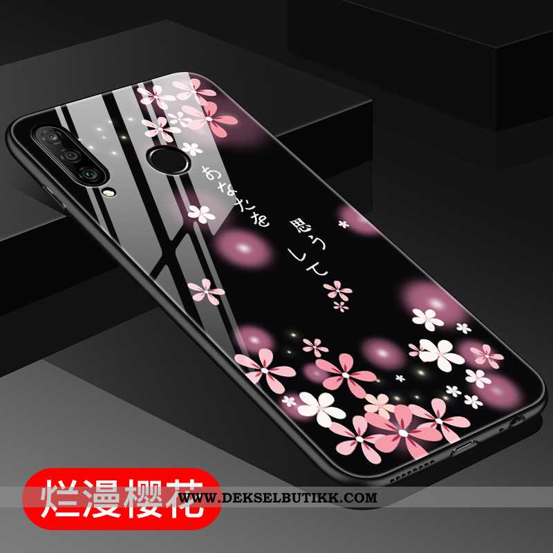 Etui Huawei P30 Lite Trend Anti-fall Kreativ Lyse Lilla, Deksel Huawei P30 Lite Silikon Butikk