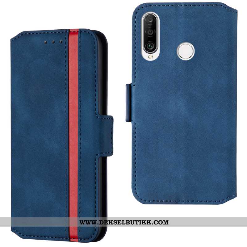 Etui Huawei P30 Lite Xl Skinndeksel Alt Inkludert Rød Folio, Deksel Huawei P30 Lite Xl Skjermbeskytt