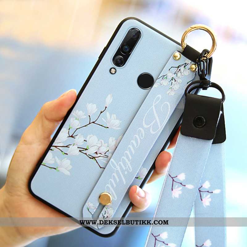 Etui Huawei P30 Lite Xl Trend Deksel Blå, Huawei P30 Lite Xl Silikon Billige