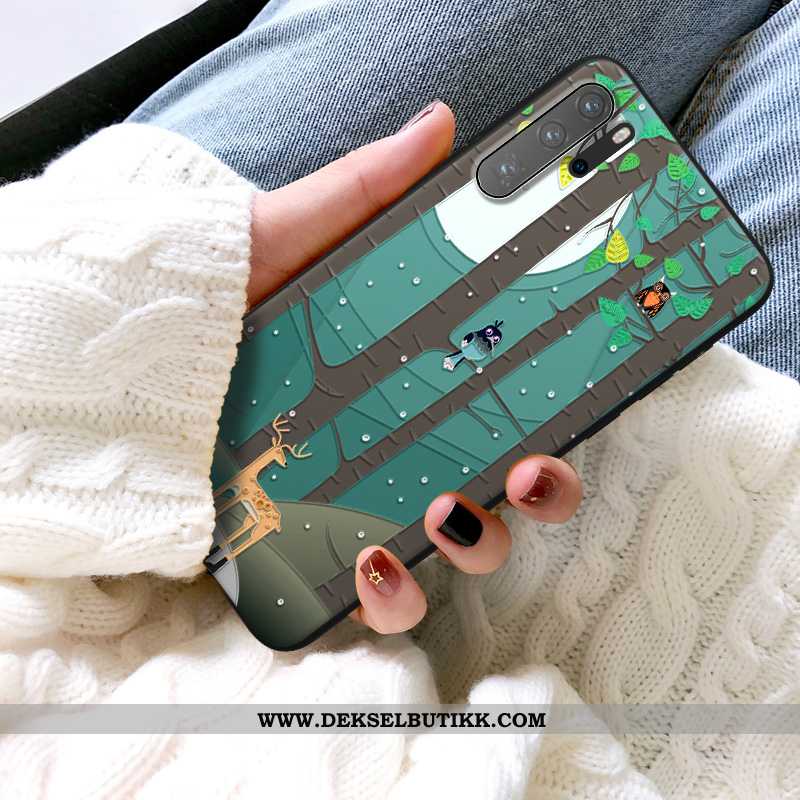 Etui Huawei P30 Pro Av Personlighet Beskyttelse Cartoon Grønn, Deksel Huawei P30 Pro Kreativ Kjøpe