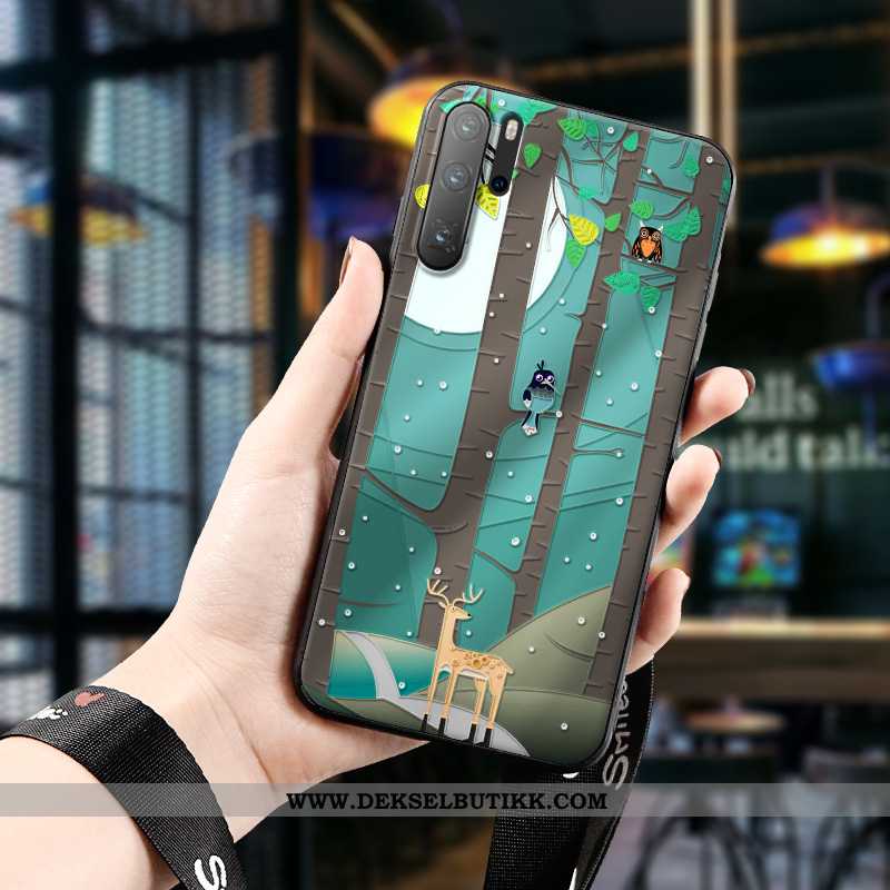 Etui Huawei P30 Pro Av Personlighet Beskyttelse Cartoon Grønn, Deksel Huawei P30 Pro Kreativ Kjøpe