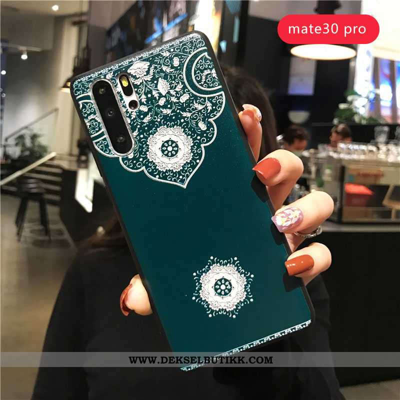 Etui Huawei P30 Pro Av Personlighet Myke Alt Inkludert Relieff Rød, Deksel Huawei P30 Pro Kreativ Bi