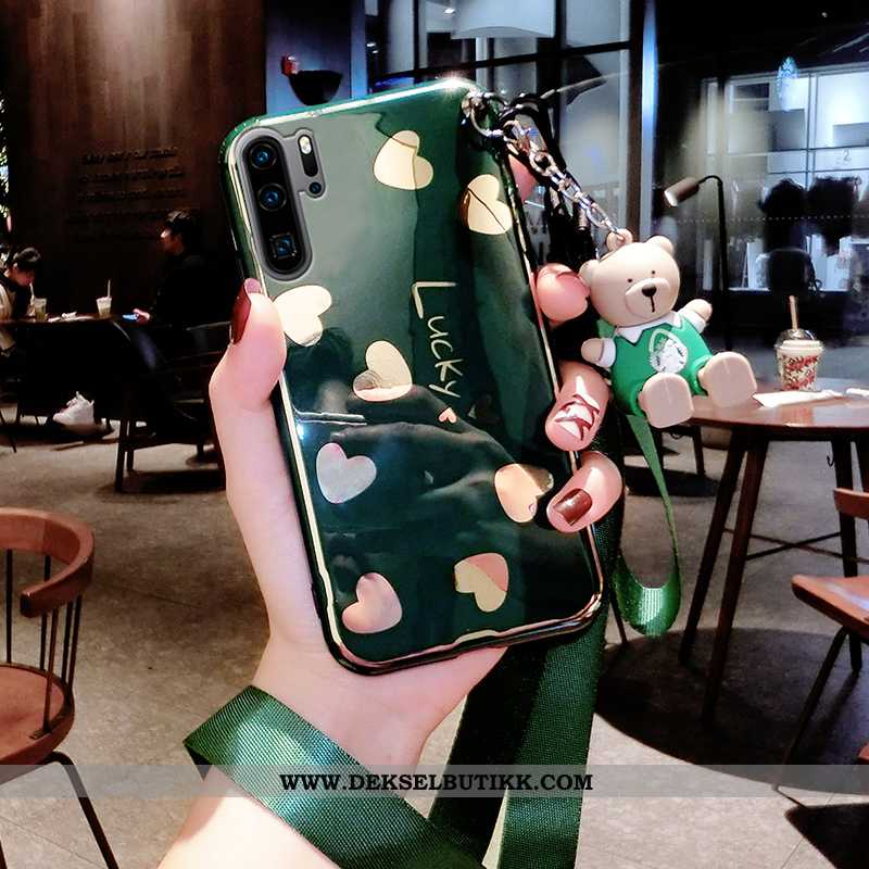 Etui Huawei P30 Pro Av Personlighet Silikon Alt Inkludert Trend Grønn, Deksel Huawei P30 Pro Kreativ