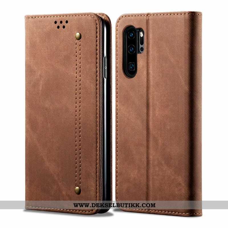 Etui Huawei P30 Pro Beskyttelse Business Brun Anti-fall, Deksel Huawei P30 Pro Skinndeksel Salg