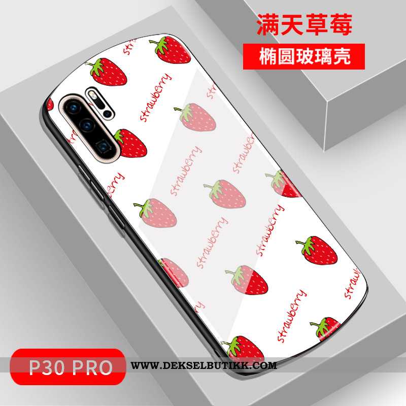 Etui Huawei P30 Pro Glass Grønn Mobiltelefon Net Red, Deksel Huawei P30 Pro Mote Billige