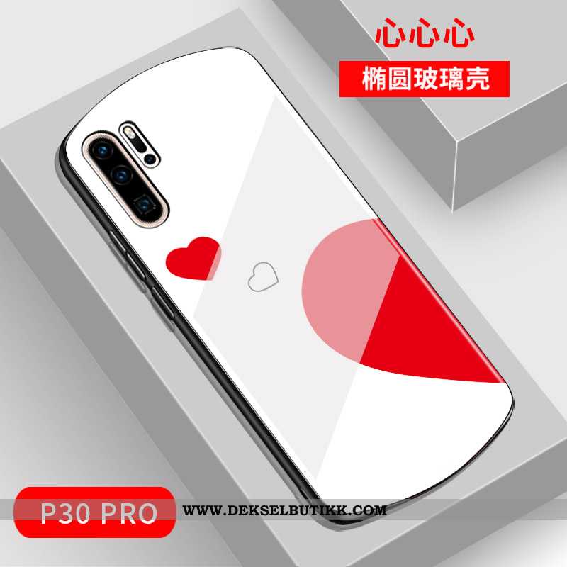 Etui Huawei P30 Pro Glass Grønn Mobiltelefon Net Red, Deksel Huawei P30 Pro Mote Billige