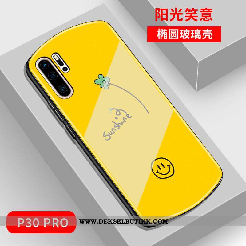 Etui Huawei P30 Pro Glass Grønn Mobiltelefon Net Red, Deksel Huawei P30 Pro Mote Billige