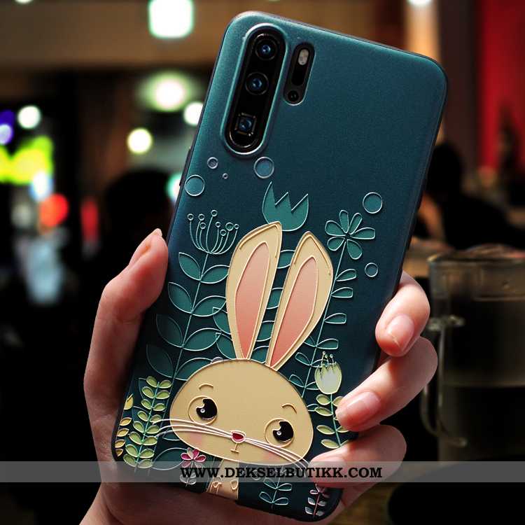 Etui Huawei P30 Pro Nubuck Myke Alt Inkludert Beskyttelse Grønn, Deksel Huawei P30 Pro Hengende Orna