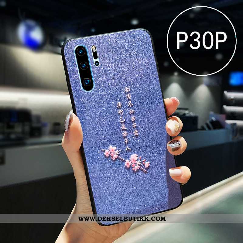 Etui Huawei P30 Pro Relieff Lovers Mobiltelefon Hvitt, Deksel Huawei P30 Pro Skinn Lær Rabatt