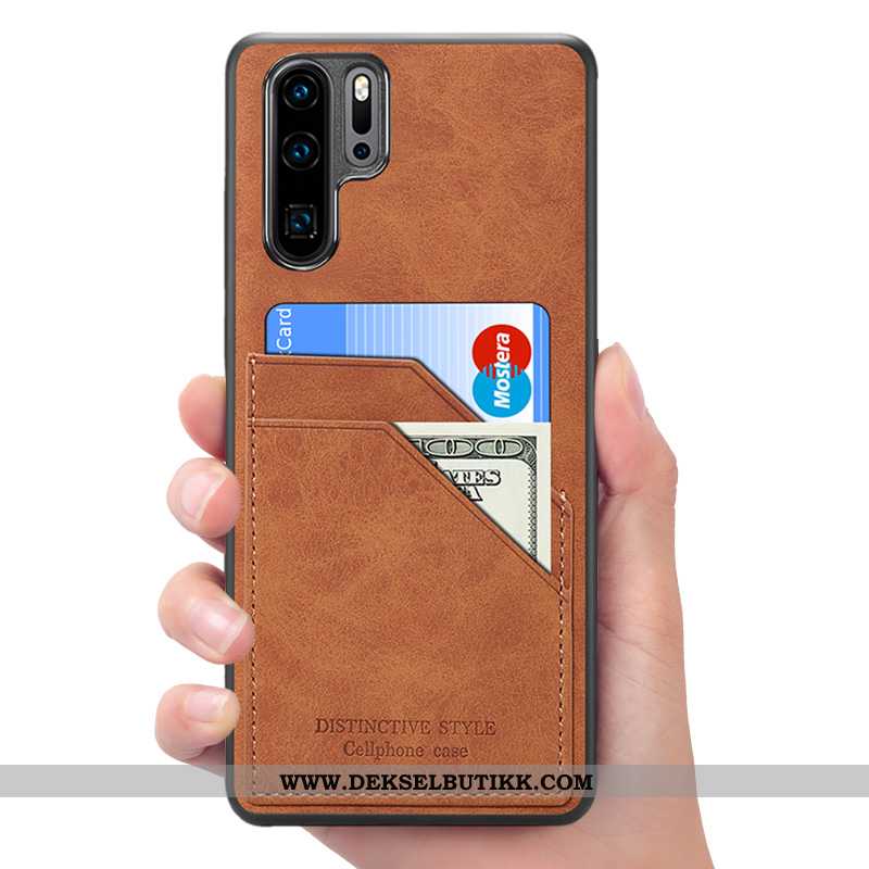 Etui Huawei P30 Pro Skinndeksel Mobiltelefon Rød, Deksel Huawei P30 Pro Lommebok Billige