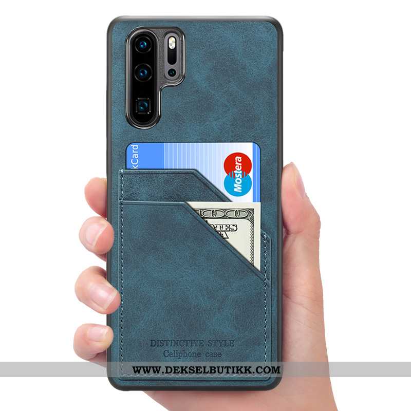 Etui Huawei P30 Pro Skinndeksel Mobiltelefon Rød, Deksel Huawei P30 Pro Lommebok Billige