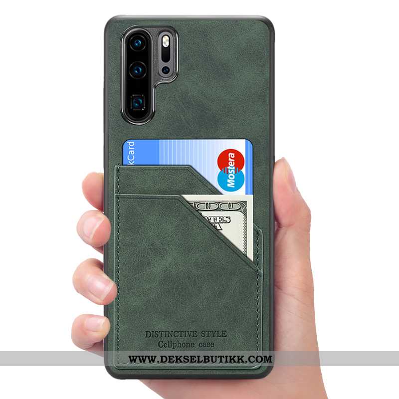 Etui Huawei P30 Pro Skinndeksel Mobiltelefon Rød, Deksel Huawei P30 Pro Lommebok Billige