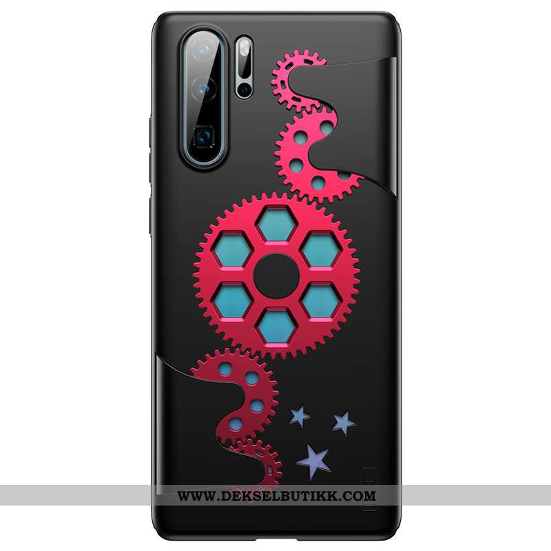 Etui Huawei P30 Pro Trend Mobiltelefon Vind Net Red Svart, Deksel Huawei P30 Pro Tynne Billige