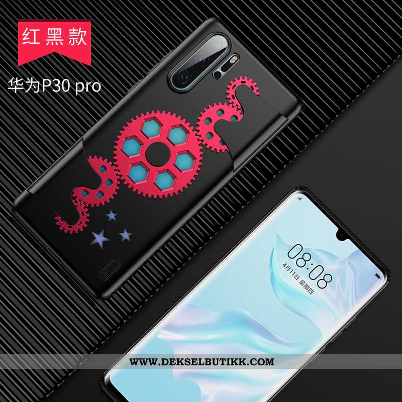 Etui Huawei P30 Pro Trend Mobiltelefon Vind Net Red Svart, Deksel Huawei P30 Pro Tynne Billige