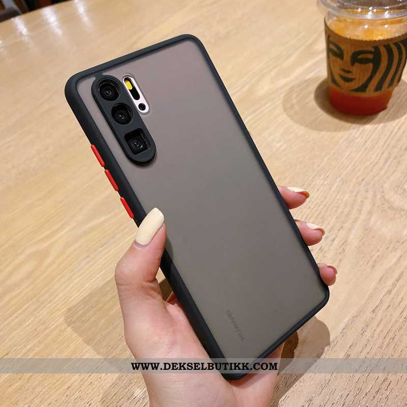 Etui Huawei P30 Pro Trend Mørkblå Nubuck Silikon Mørkeblå, Deksel Huawei P30 Pro Myke Billige