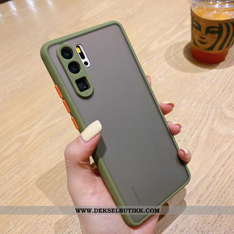 Etui Huawei P30 Pro Trend Mørkblå Nubuck Silikon Mørkeblå, Deksel Huawei P30 Pro Myke Billige