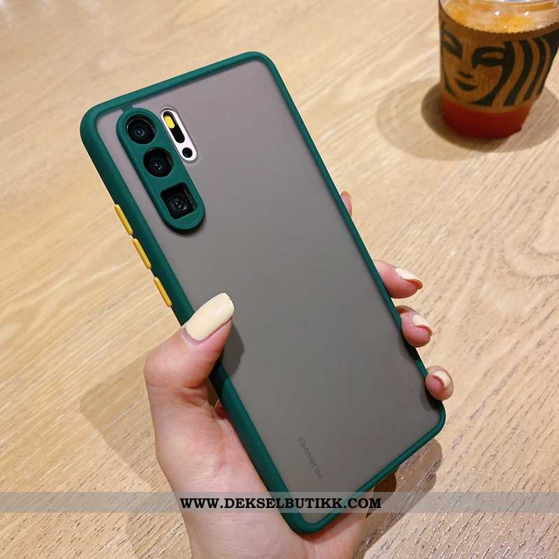 Etui Huawei P30 Pro Trend Mørkblå Nubuck Silikon Mørkeblå, Deksel Huawei P30 Pro Myke Billige