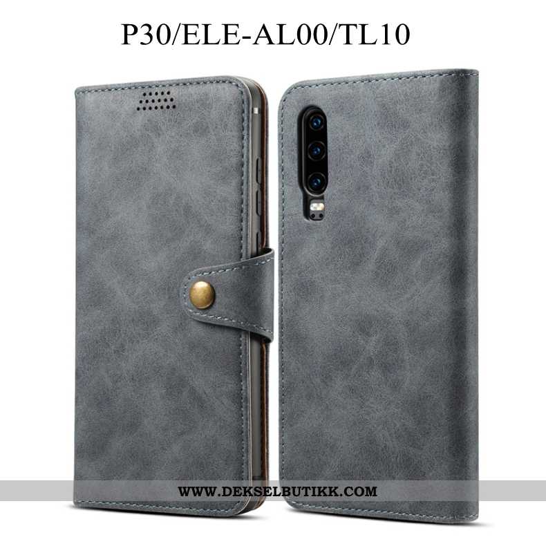 Etui Huawei P30 Skinndeksel Alt Inkludert Anti-fall Folio Rød, Deksel Huawei P30 Myke Rabatt