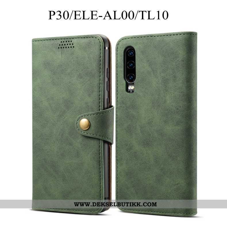 Etui Huawei P30 Skinndeksel Alt Inkludert Anti-fall Folio Rød, Deksel Huawei P30 Myke Rabatt