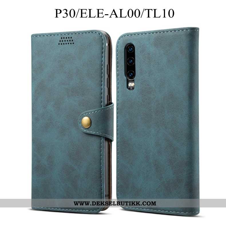 Etui Huawei P30 Skinndeksel Alt Inkludert Anti-fall Folio Rød, Deksel Huawei P30 Myke Rabatt