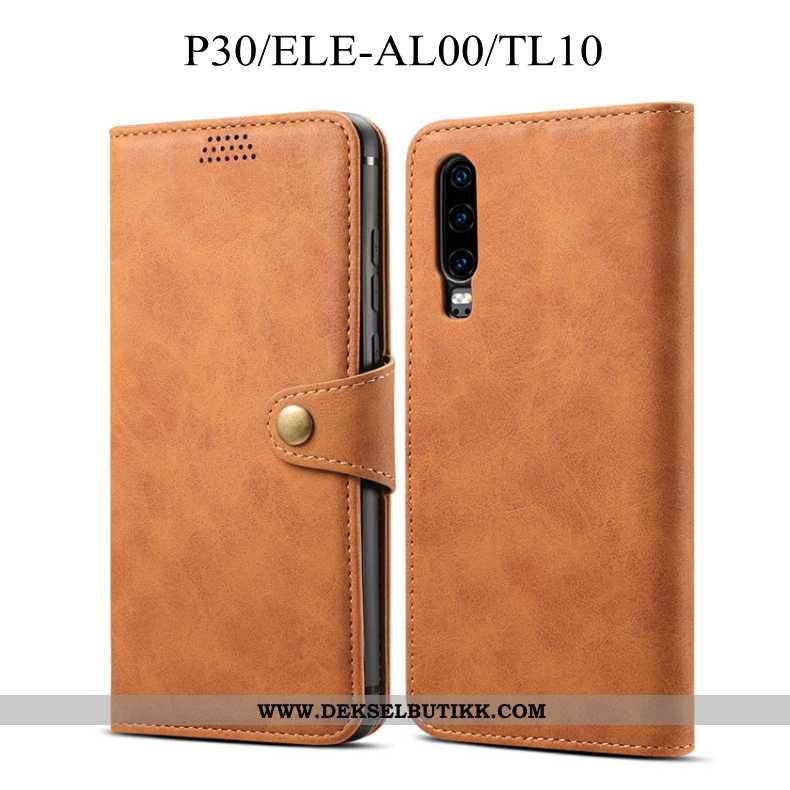 Etui Huawei P30 Skinndeksel Alt Inkludert Anti-fall Folio Rød, Deksel Huawei P30 Myke Rabatt