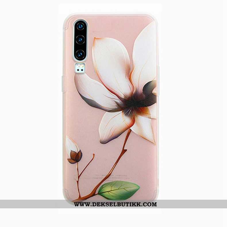 Etui Huawei P30 Tynne Beskyttelse Anti-fall Rosa, Deksel Huawei P30 Myke Til Salgs