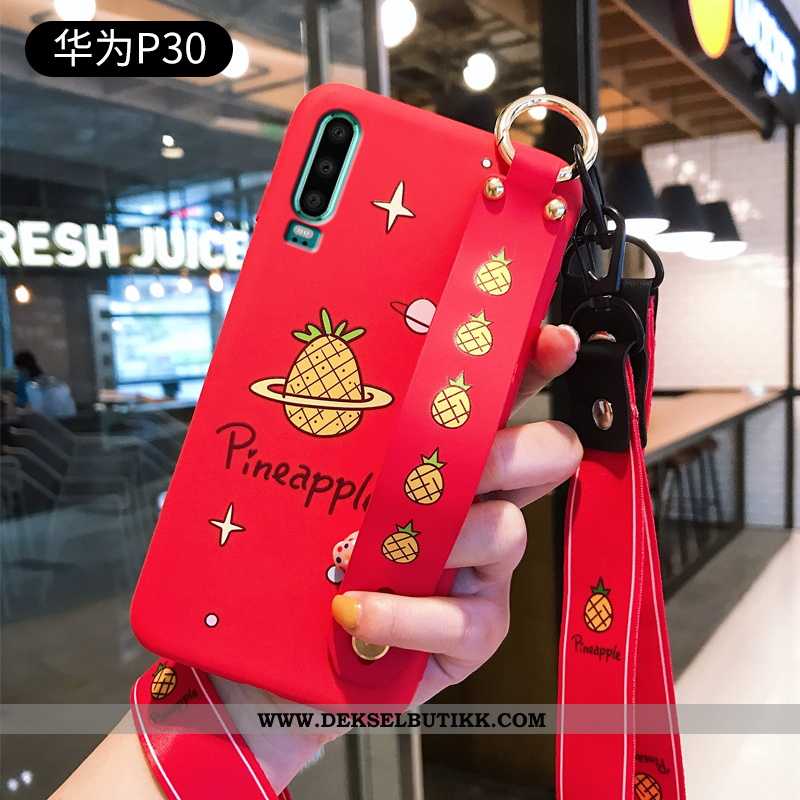 Etui Huawei P30 Ultra Hengende Ornamenter Alt Inkludert Net Red Rød, Deksel Huawei P30 Tynne Tilbud