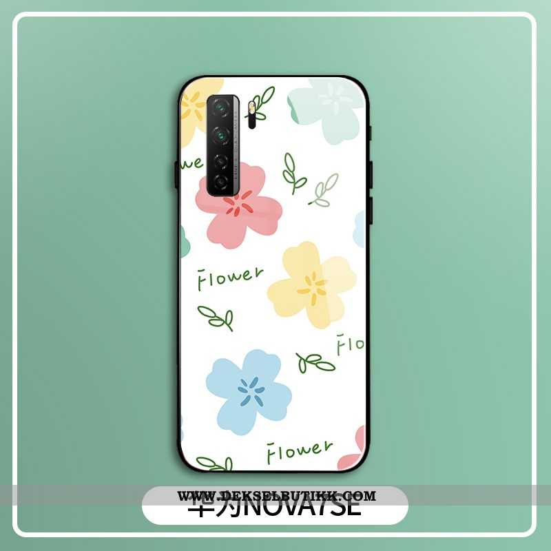 Etui Huawei P40 Lite 5g Kreativ Glass Mote Hvitt, Deksel Huawei P40 Lite 5g Cartoon Til Salgs