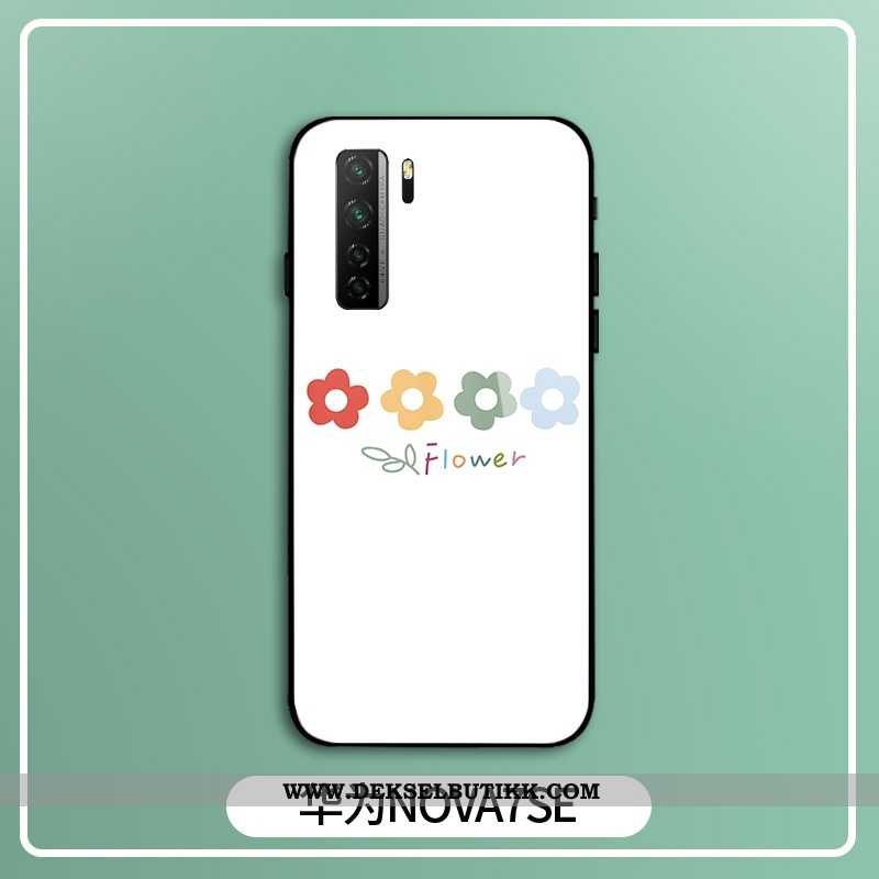 Etui Huawei P40 Lite 5g Kreativ Glass Mote Hvitt, Deksel Huawei P40 Lite 5g Cartoon Til Salgs