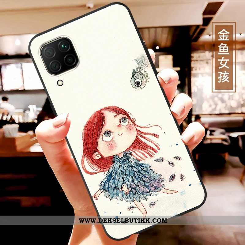 Etui Huawei P40 Lite Av Personlighet Anti-fall Mobiltelefon Hvitt, Deksel Huawei P40 Lite Cartoon Sa