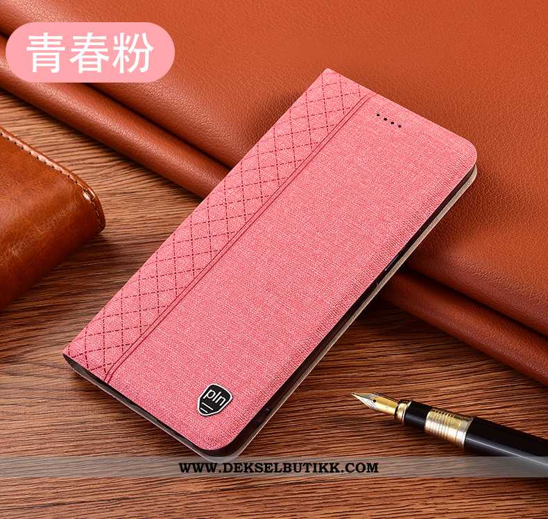 Etui Huawei P40 Lite Bomull Rosa Mobiltelefon Alt Inkludert, Deksel Huawei P40 Lite Skinndeksel Tilb