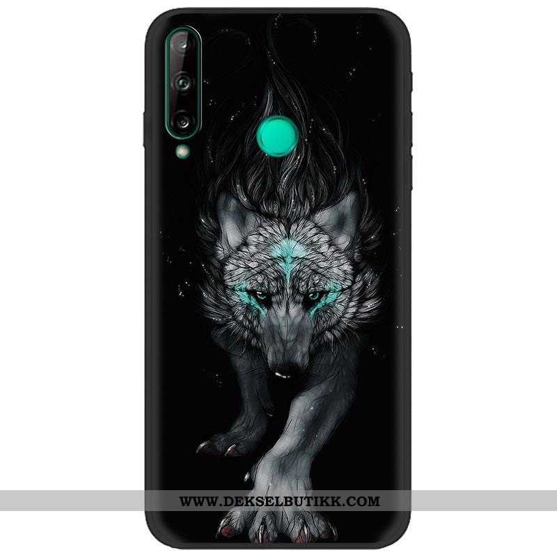 Etui Huawei P40 Lite E Cartoon Nubuck Deksel Kreativ Hvitt, Huawei P40 Lite E Myke Billige