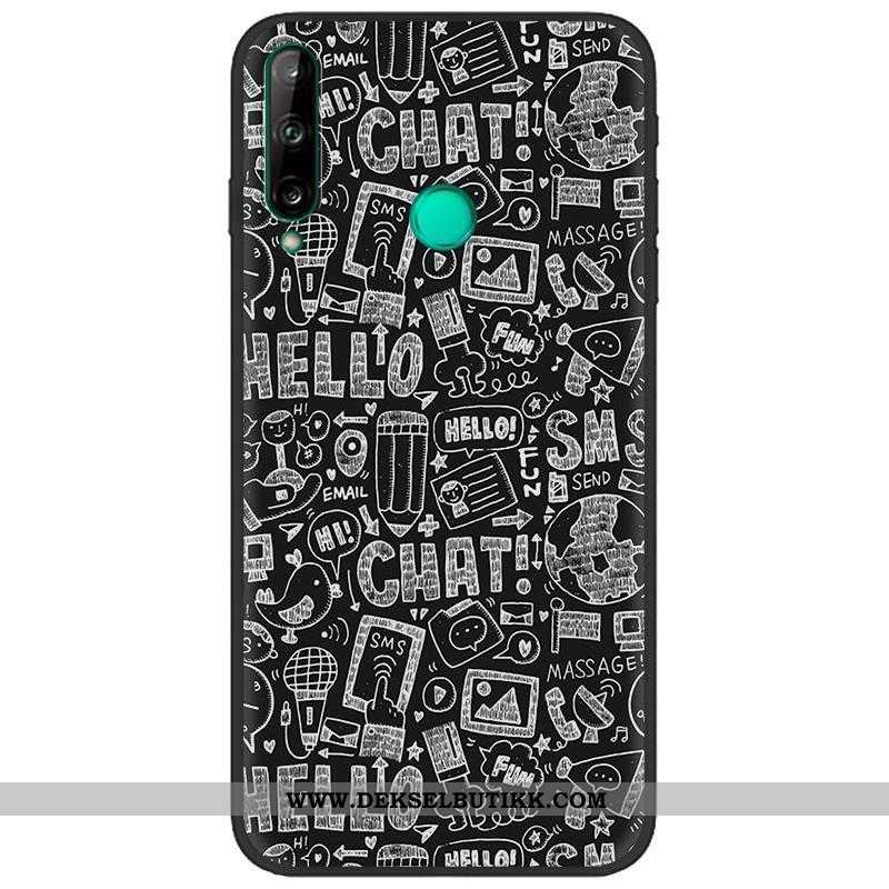 Etui Huawei P40 Lite E Cartoon Nubuck Deksel Kreativ Hvitt, Huawei P40 Lite E Myke Billige