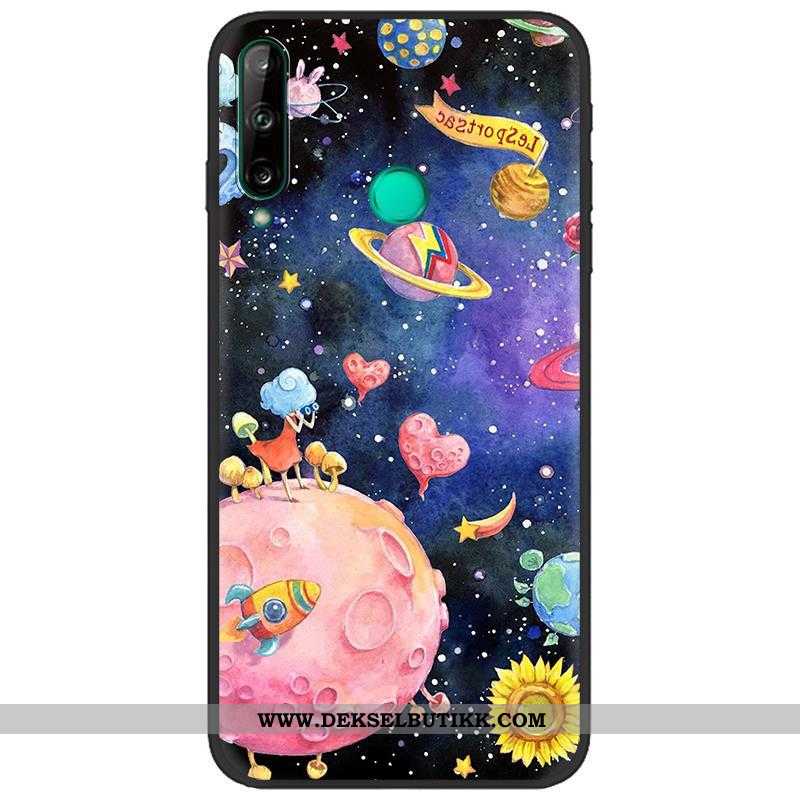 Etui Huawei P40 Lite E Cartoon Nubuck Deksel Kreativ Hvitt, Huawei P40 Lite E Myke Billige