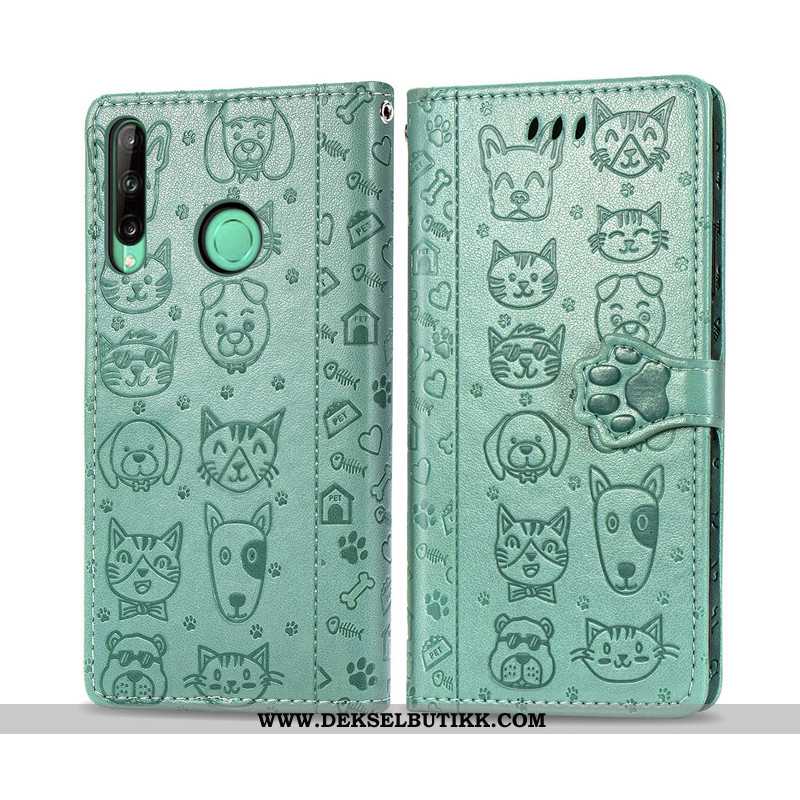 Etui Huawei P40 Lite E Relieff Folio Rosa Monokrom, Deksel Huawei P40 Lite E Cartoon Kjøpe