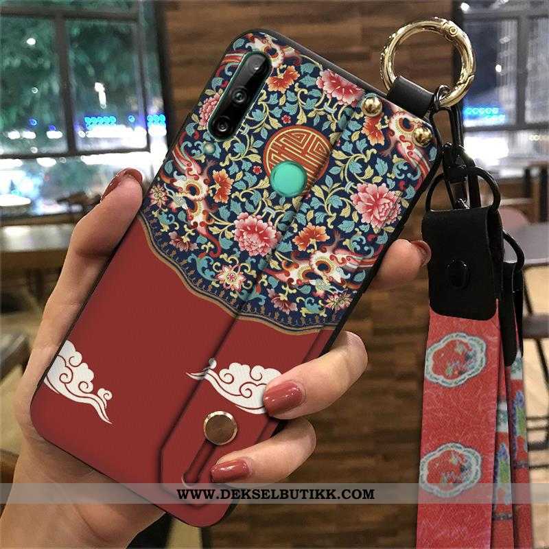 Etui Huawei P40 Lite E Vintage Deksel Myke Kinesisk Stil Gul, Huawei P40 Lite E Trend Til Salgs