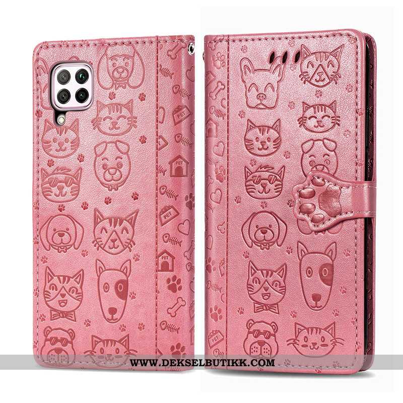 Etui Huawei P40 Lite Hengende Ornamenter Katt Anti-fall Mobiltelefon Lilla, Deksel Huawei P40 Lite R