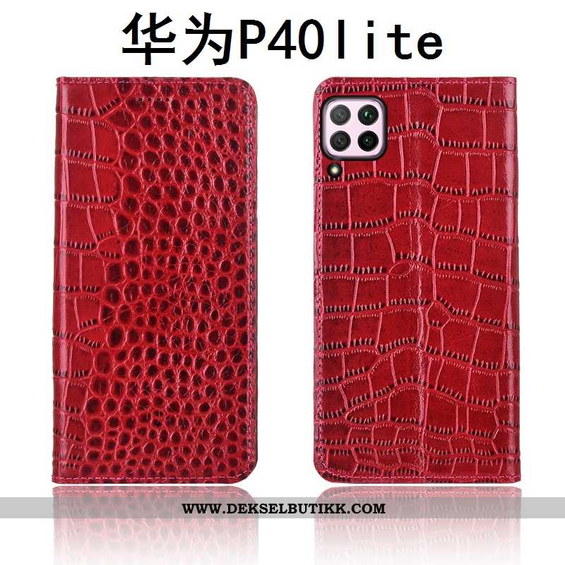 Etui Huawei P40 Lite Skinn Clamshell Mobiltelefon Alt Inkludert Brun, Deksel Huawei P40 Lite Mønster