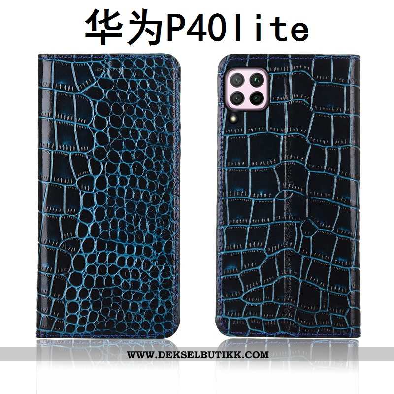 Etui Huawei P40 Lite Skinn Clamshell Mobiltelefon Alt Inkludert Brun, Deksel Huawei P40 Lite Mønster