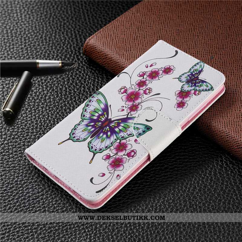 Etui Huawei P40 Lite Skinndeksel Rosa Folio, Deksel Huawei P40 Lite Beskyttelse Kjøpe