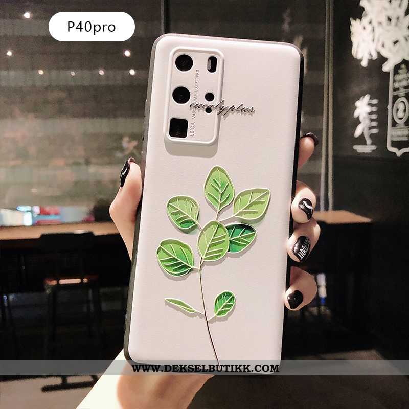 Etui Huawei P40 Pro Av Personlighet Alt Inkludert Myke Anti-fall Grønn, Deksel Huawei P40 Pro Relief