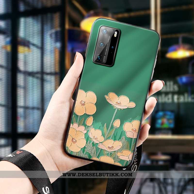 Etui Huawei P40 Pro Cartoon Ultra Anti-fall Myke Grønn, Deksel Huawei P40 Pro Trend Rabatt