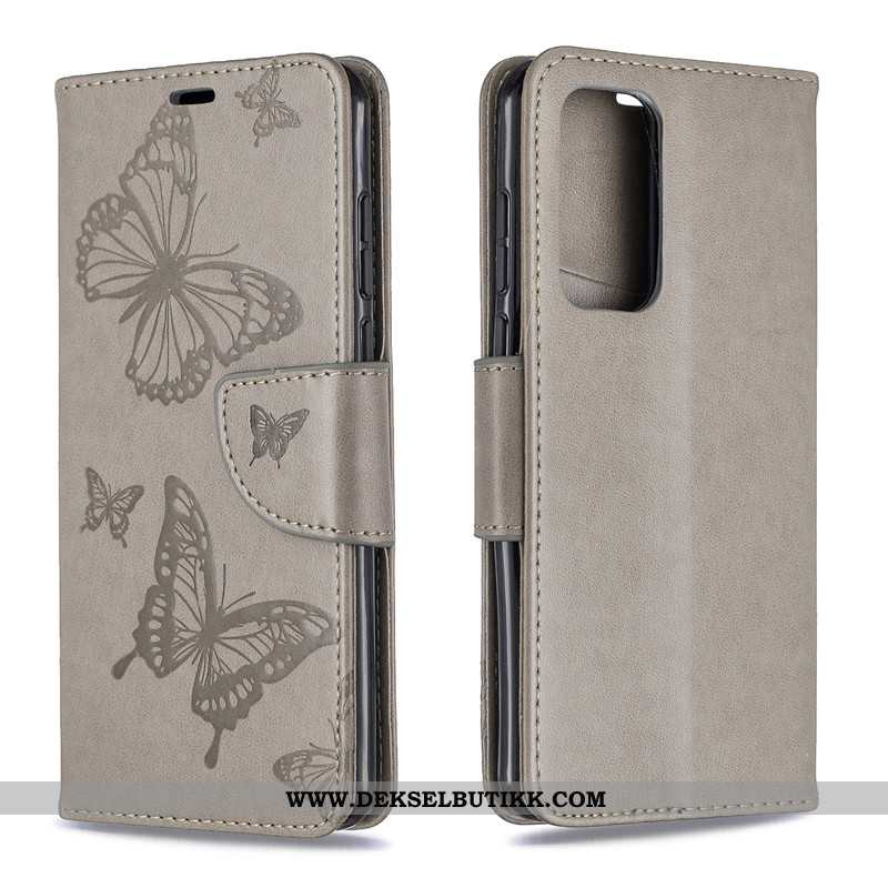 Etui Huawei P40 Pro Relieff Hengende Ornamenter Folio Mobiltelefon Rød, Deksel Huawei P40 Pro Skinn 