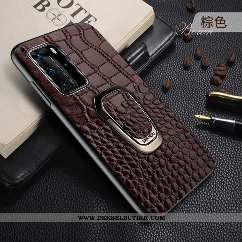 Etui Huawei P40 Trend High End Anti-fall Vin Rød Burgunder, Deksel Huawei P40 Beskyttelse Tilbud