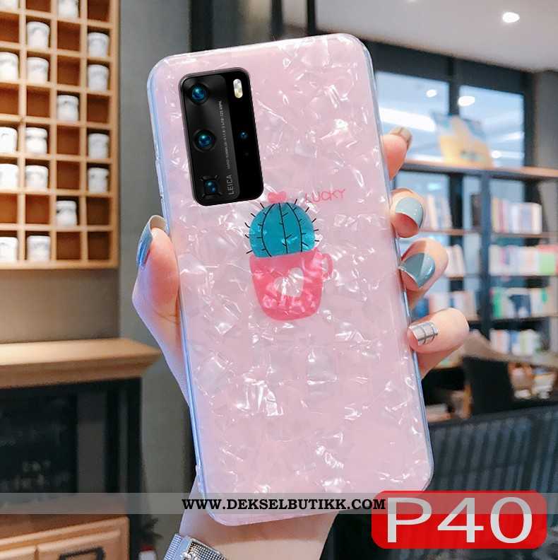 Etui Huawei P40 Trend Nye Rosa Net Red, Deksel Huawei P40 Myke Tilbud