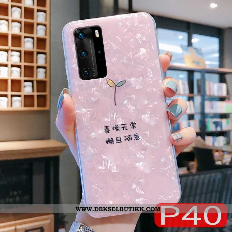 Etui Huawei P40 Trend Nye Rosa Net Red, Deksel Huawei P40 Myke Tilbud